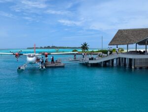 Seaplane at the Le Meridien Maldives