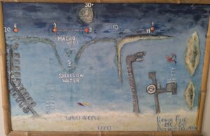 Le Meridien Maldives house reef map