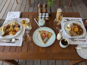 Breakfast at the Waldorf Astoria Maldives