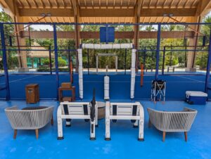 Paddle ball court at the Waldorf Astoria Maldives