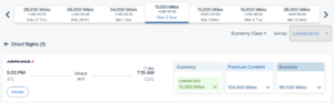 Discounted Flying Blue Promo Reward itinerary from ATL to CDG.