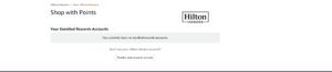 Link Hilton account to Amazon process