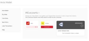 Iberia-Vueling combined wallet linkage process.