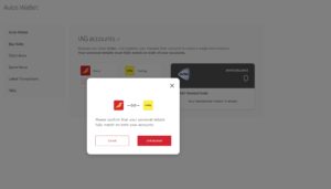 Iberia-Vueling combined wallet linkage process.