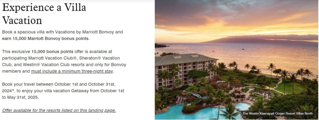Marriott Vacation Packages: 25K Points with 6+ Night Package 