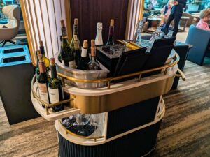 JFK Delta One Lounge bar cart