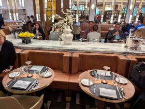 Dining at the JFK Delta One Lounge