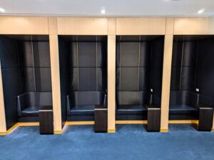 JFK Delta One Lounge work booths