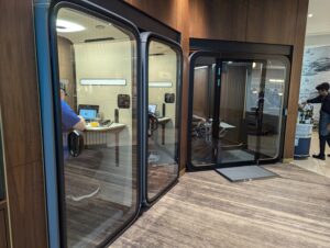JFK Delta One lounge phone booths