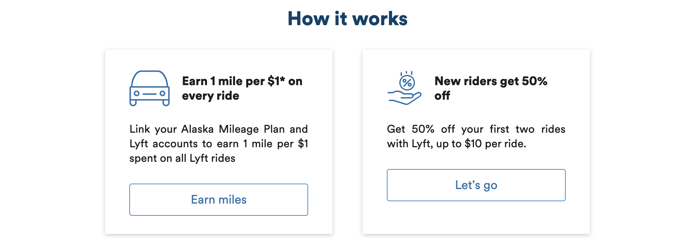 Earn Alaska miles on Lyft rides