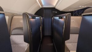 British Airways new A380 first class aisle between seats