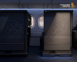 Singapore Airlines new A350 business class suite