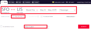 Delta SkyMiles Award Search Online