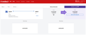 Award pricing from the U.S. to Oceania using LifeMiles is excellent.