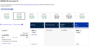 United requires more miles than Avianca for Lufthansa first class.