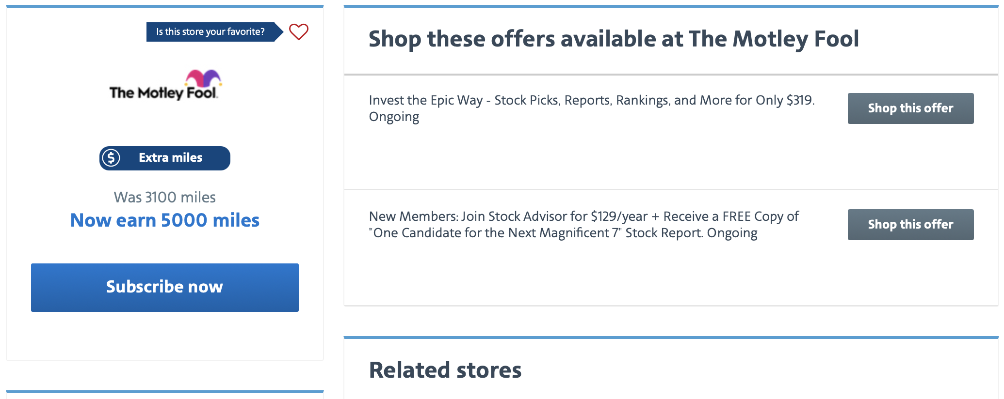 AAdvantage eShopping offer for Motley Fool