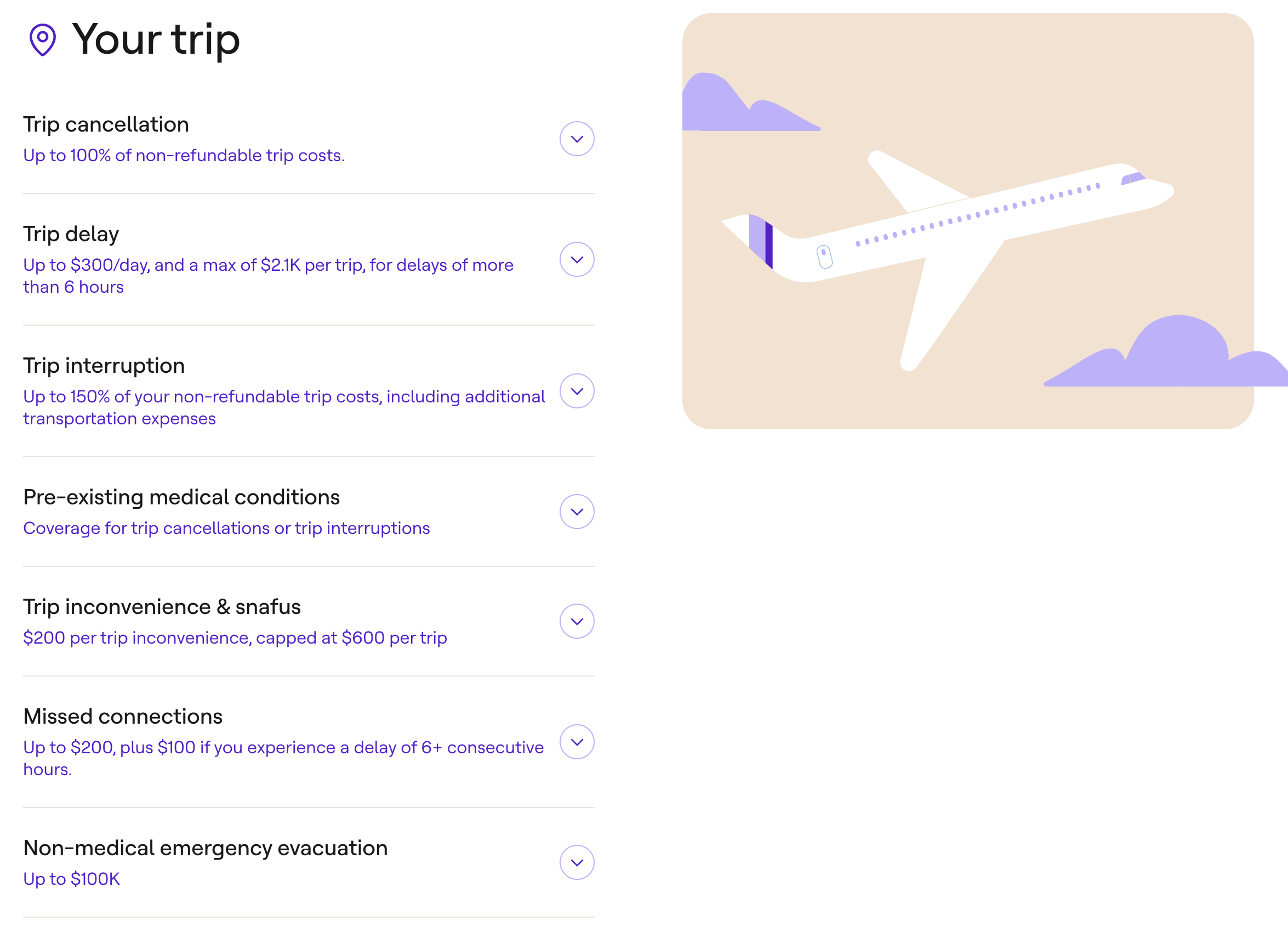 Trip protections with Faye Travel Insurance