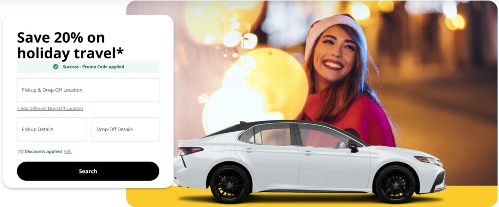 Hertz 20% Discount Promotion