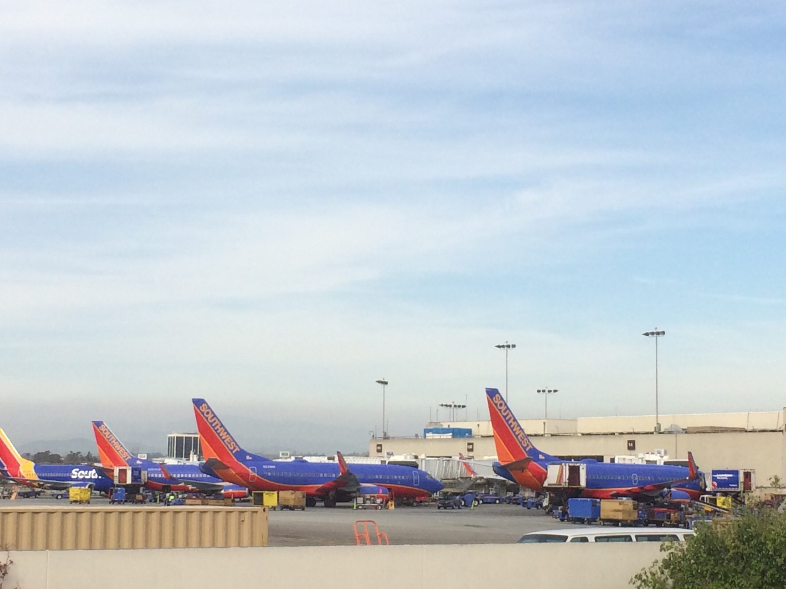 Southwest airlines planes in PHX