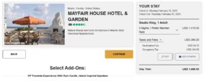 Preferred Hotels award booking