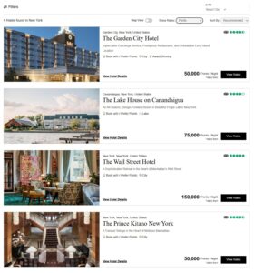 Preferred Hotels results in New York