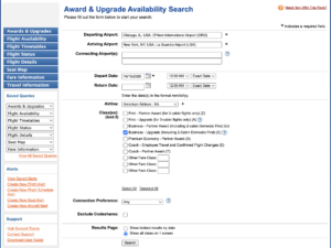 Setting Up A Search in Expert Flyer