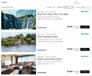 Preferred Hotels results in Tokyo