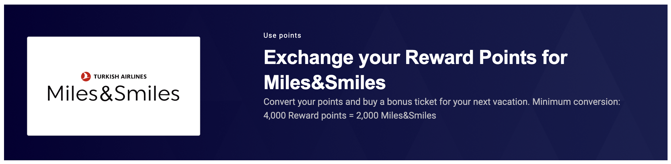 Convert ALL points to Turkish miles