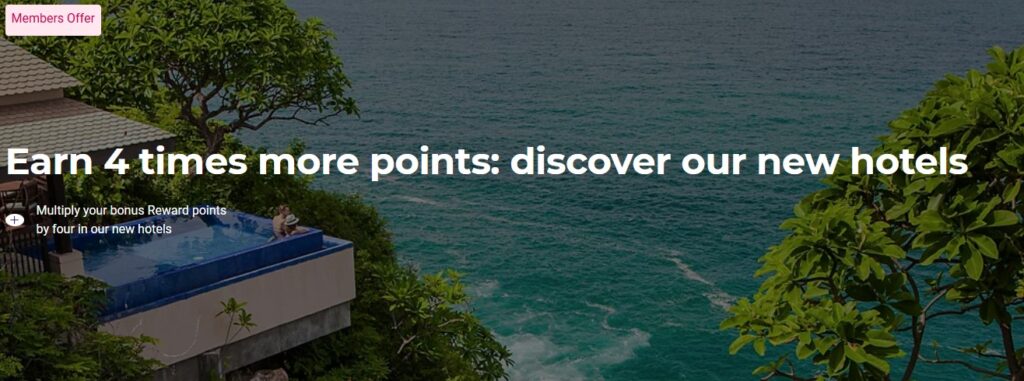 Accor 4X Points at New Properties Jan 2025 Promotion