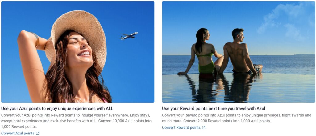 Accor and Azul Convert Points