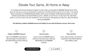 Connect your BetMGM and Marriott Bonvoy accounts to transfer between the programs.