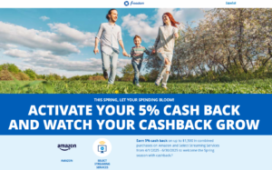 Chase Freedom 5% categories lander page for Q2 2025