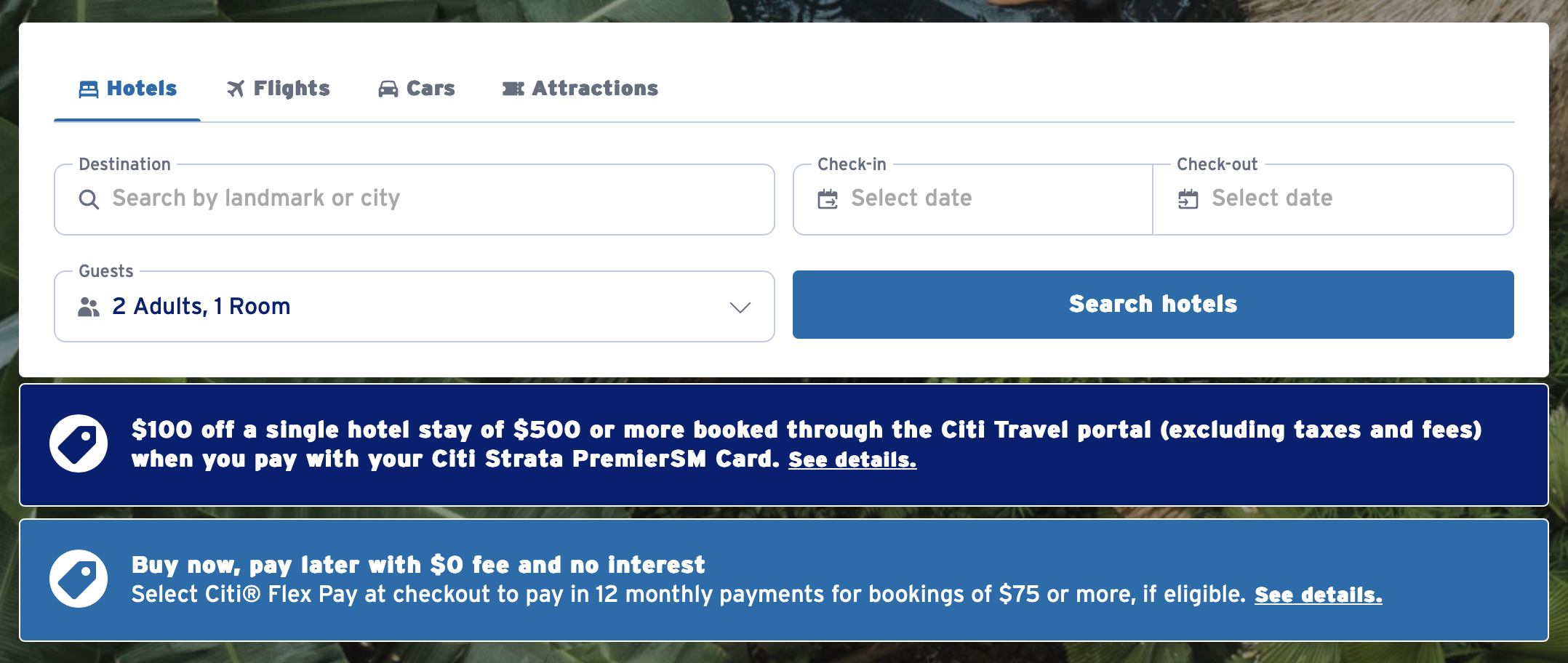 Citi Travel Booking Engine