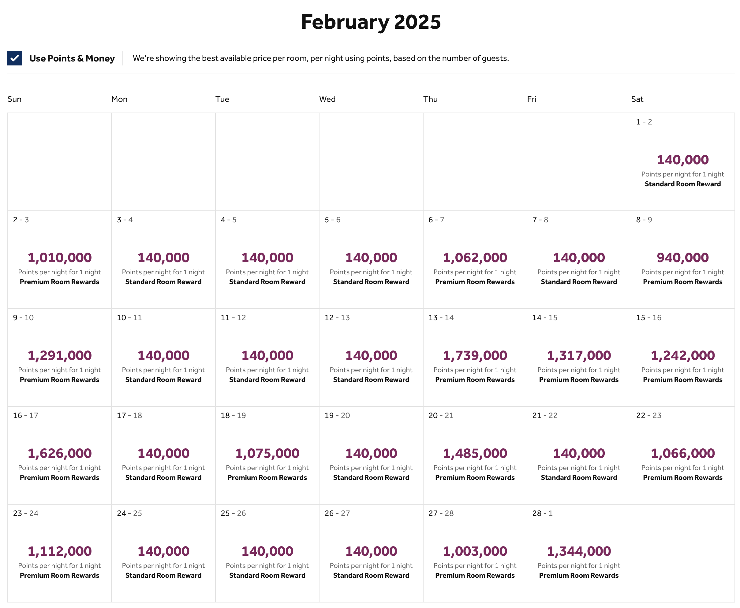 Waldorf Astoria Los Cabos Pedregal award calendar