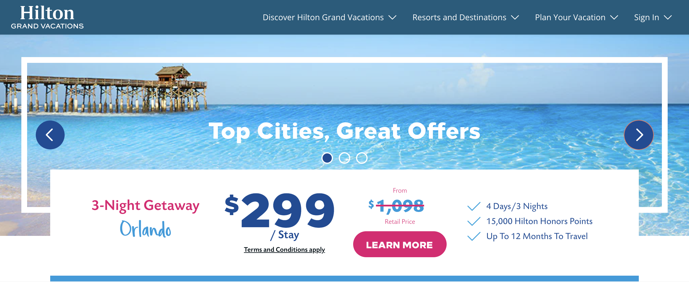 Hilton Timeshare Offer for January 2025
