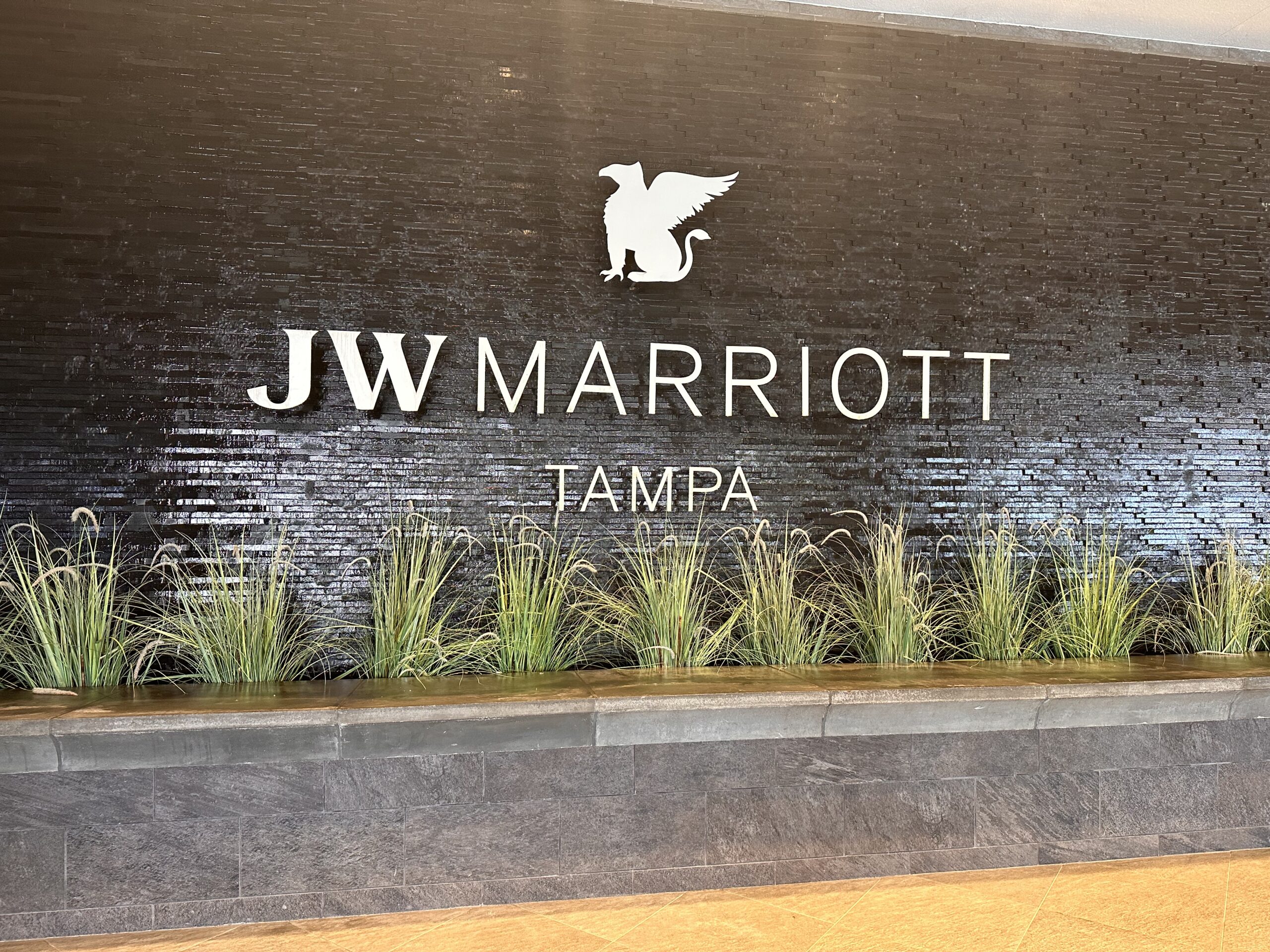 JW Marriott Tampa Entrance Sign