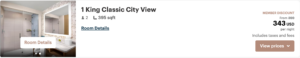 InterContinental San Diego King Classic City View cash rate in March.