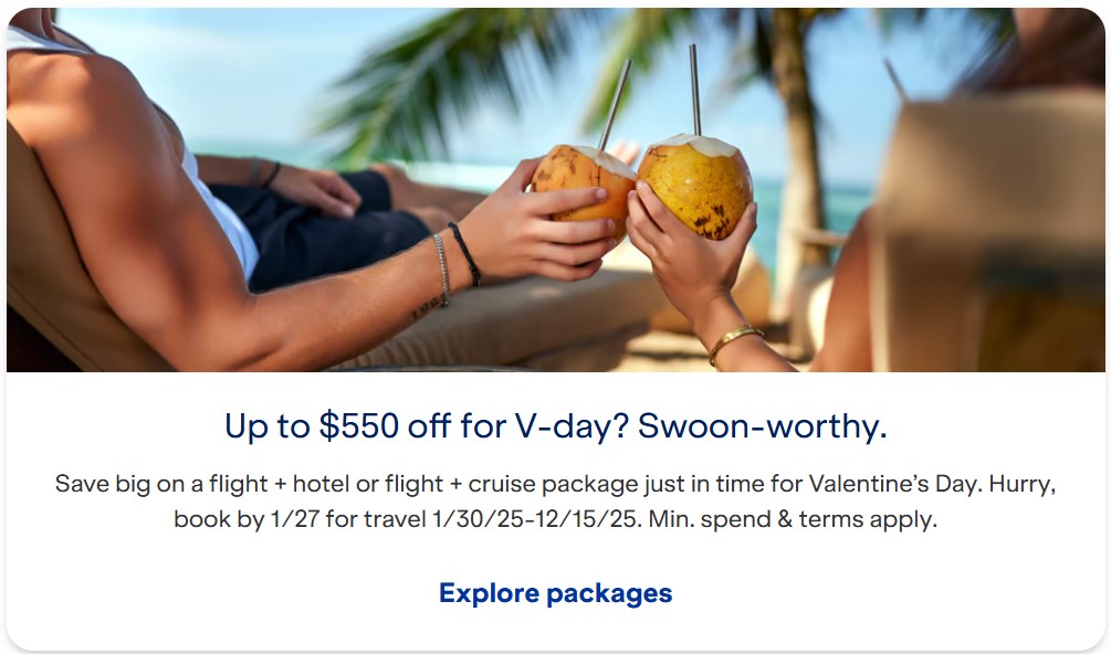 JetBlue Vacations Promo Code Swoon 550