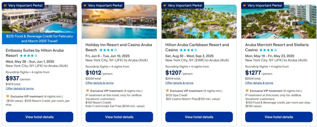 JetBlue Vacations VIP Promotion