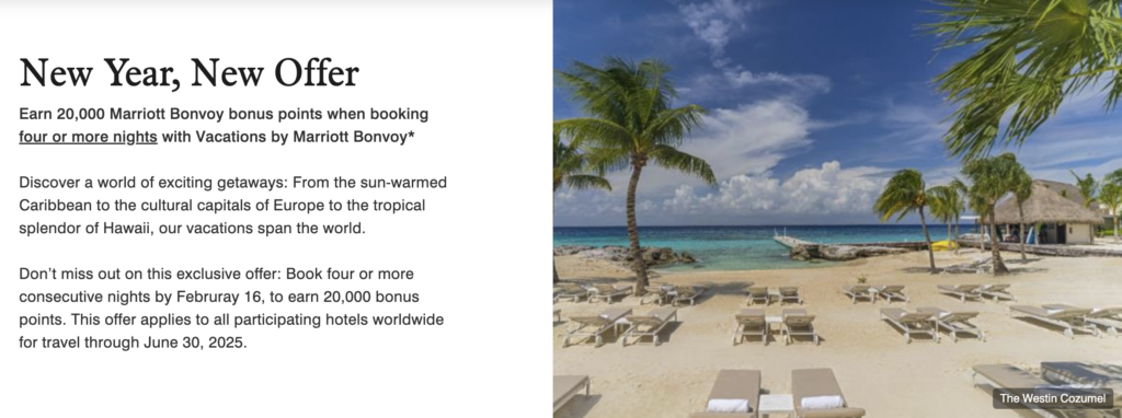 Vacations by Marriott 20k promo