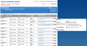 Viewing Additional Information About A Flight in ExpertFlyer