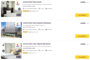 Inexpensive Choice Hotels awards in Tokyo