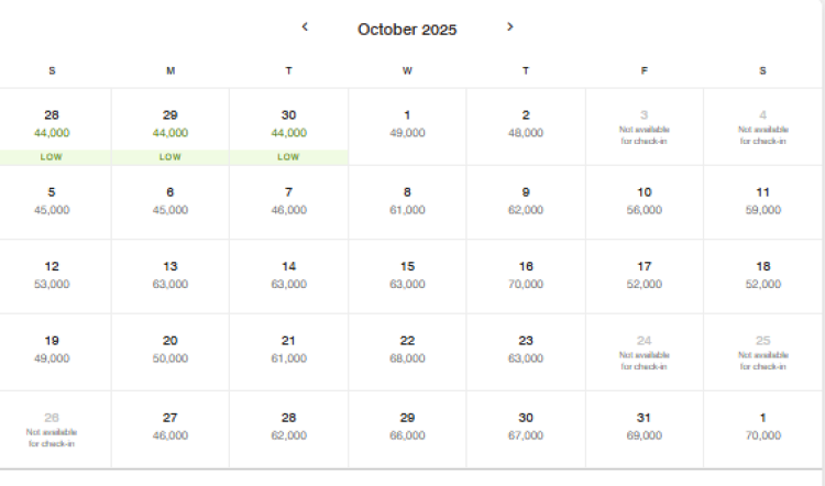 A screen shot shows the booking calendar for Ritz Carlton Dove Mountain