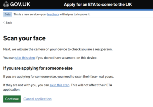 UK ETA application process