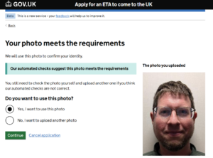 UK ETA application process