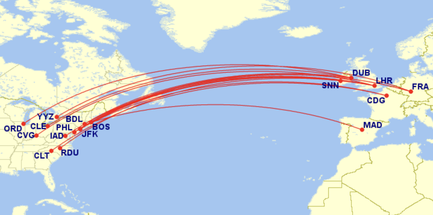 Alaska Airlines business class routes (via Mileage Plan) to Europe for 45k.