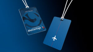 Image of American Airlines new personalized luggage tag