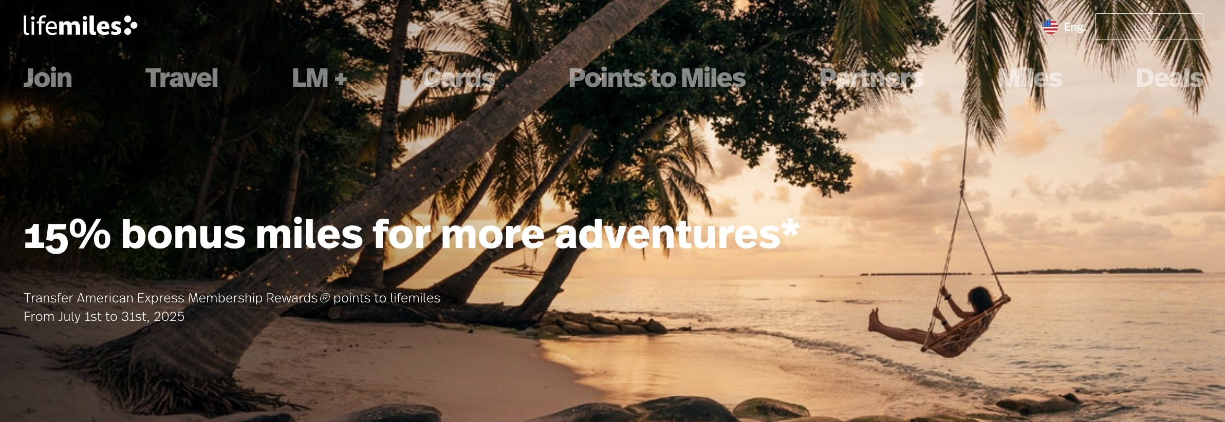 LifeMiles transfer bonus.