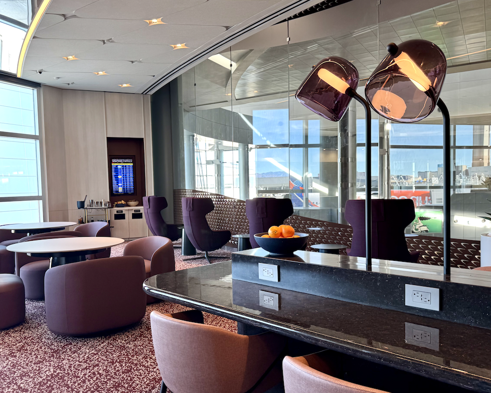 Capital One Lounge Las Vegas seating area
