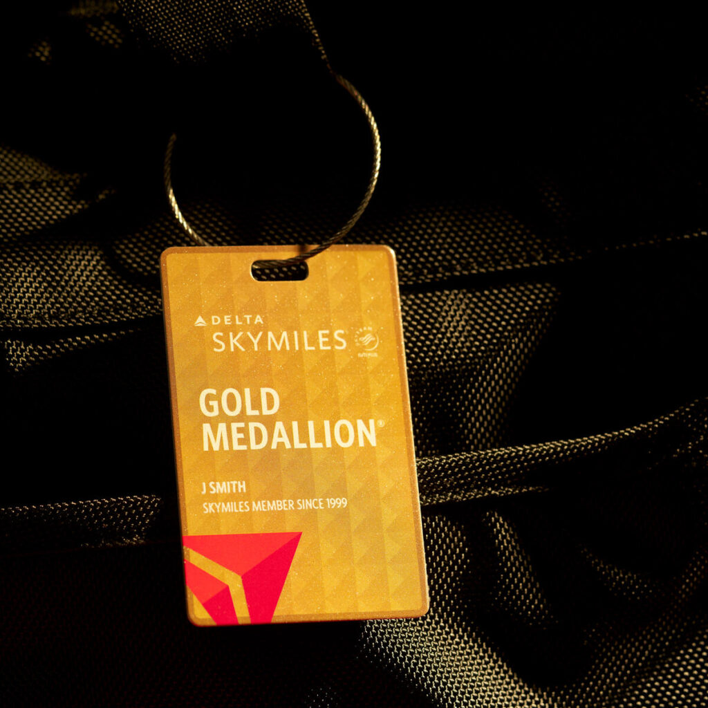 Delta 2025 Bag Tag for Gold Medallion